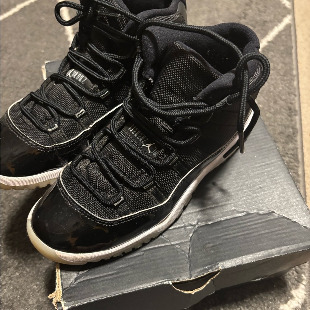 Jordan Kids Black and White Sneakers